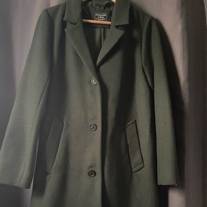Wool Blend Blazer Coat